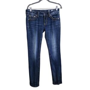 Miss Me Sunny Skinny Jeans Size 30 Dark Wash Excellent Condition